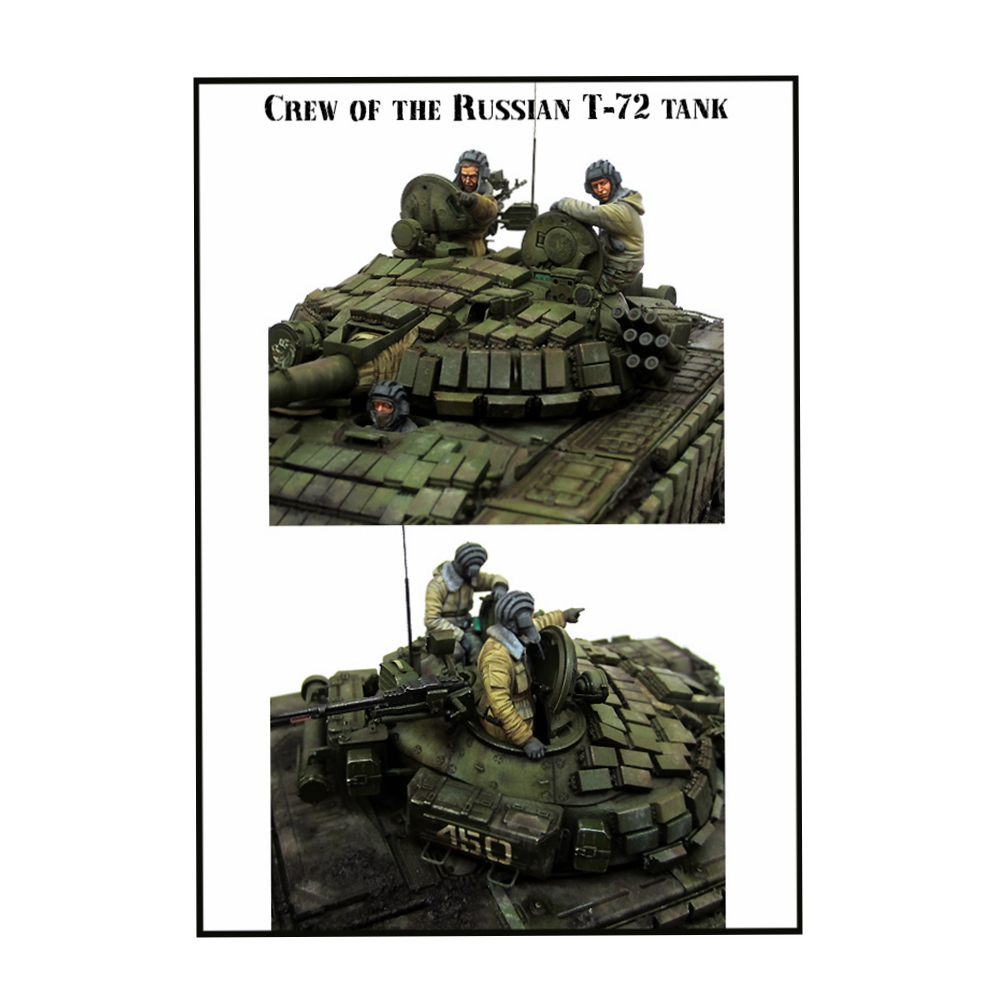 Model Kit Keroro - レジンモデルキット,ロシア戦車グループ,t 72, 1:35