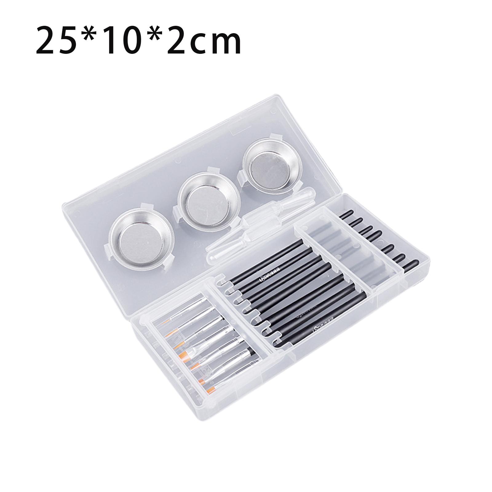 Model Kit Paint Set - プロフェッショナルペイントブラシパレットキット（ナイロンチップブラシ7本、ペイントドロッパー2個付き） - モデルペイント、水彩、DIYクラフト用