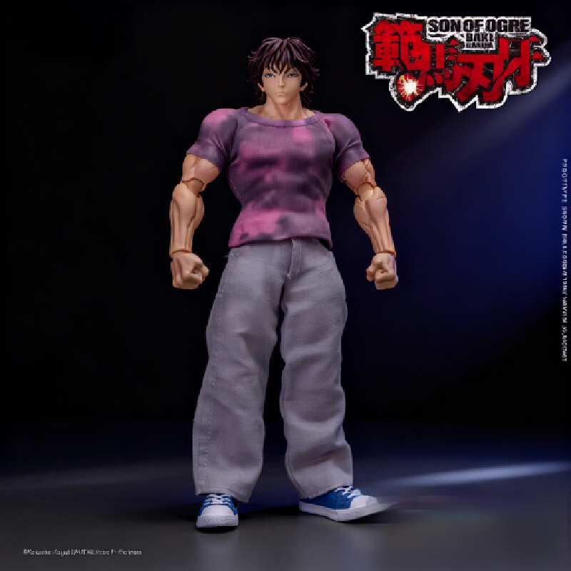Model Kit Baki - 1/12 スケールアニメ範馬刃牙鬼アクションフィギュアリアルマン組立モデル置物オフィスデスクトップ装飾装飾品男の子のギフト