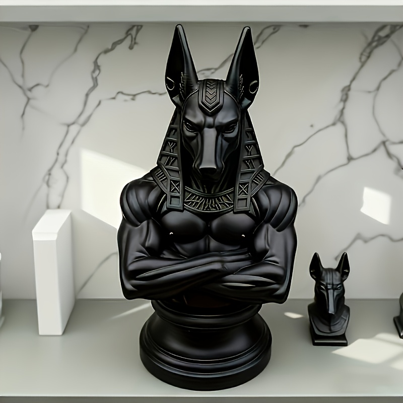 Model Kit Anubis - 3Dプリント製アヌビス像、エジプト神話の置物、デスクトップ、玄関、リビングルーム、テレビキャビネット用の装飾品