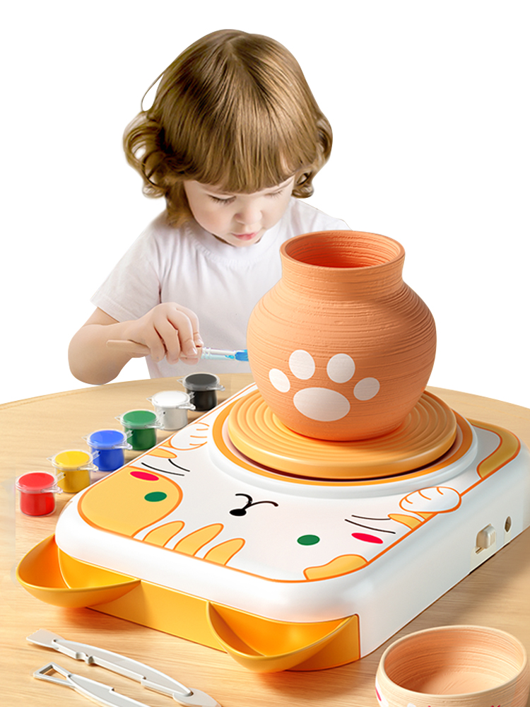 Model Kit Paint Set - 子供用エアドライ粘土DIYセット、創造性用品モデリングキット、絵の具付き、無毒クラフトギフト、教育アートおもちゃ、6歳のプレゼントに