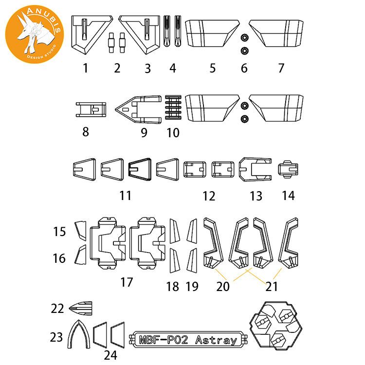 MG レッドアストレイ アヌビス用詳細アップグレードパーツ、 - Model Kit Anubis のレビューと価格
