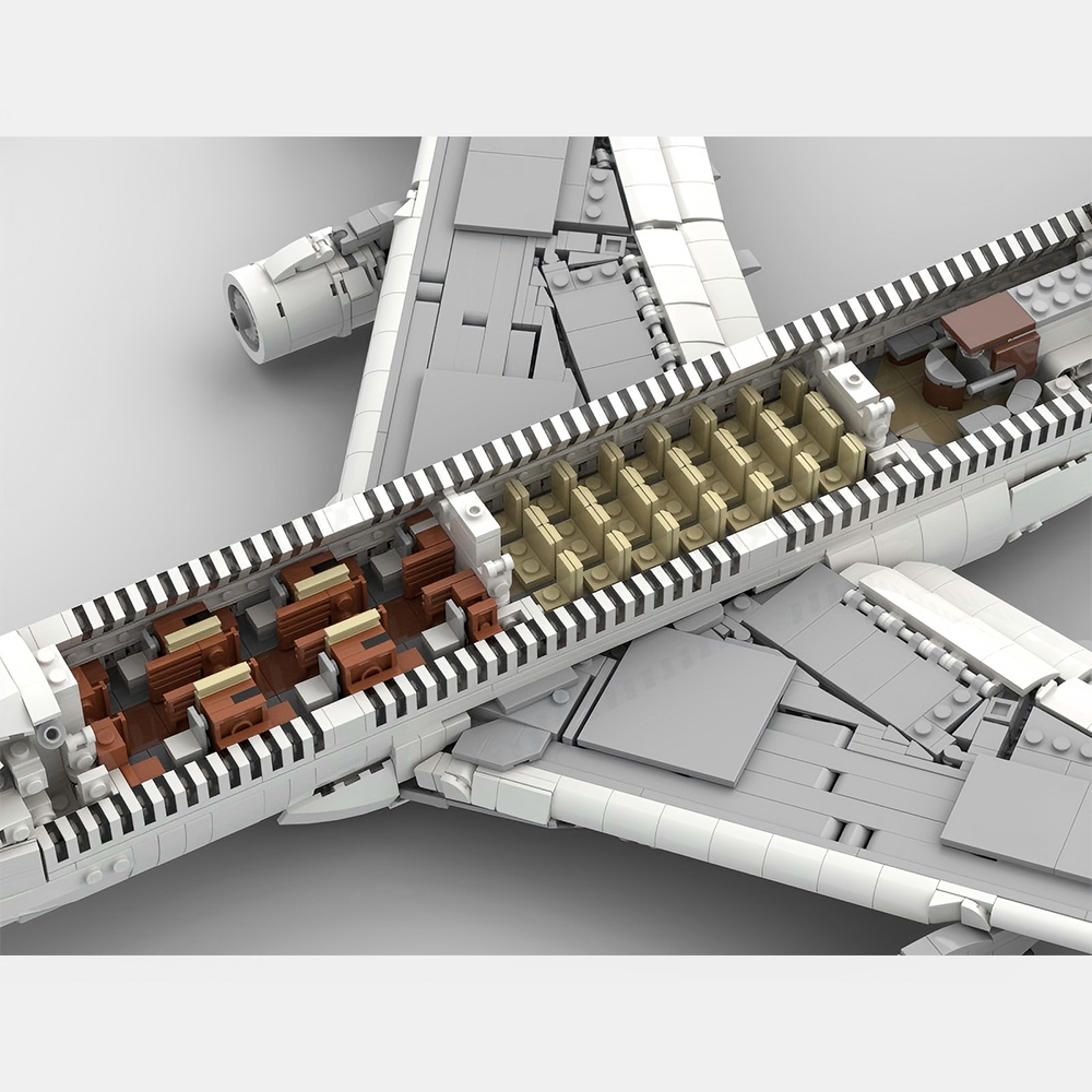 MOC A380 工場塗装民間航空機モデル DIY ビルディ - Model Kit Paint Set のレビューと価格