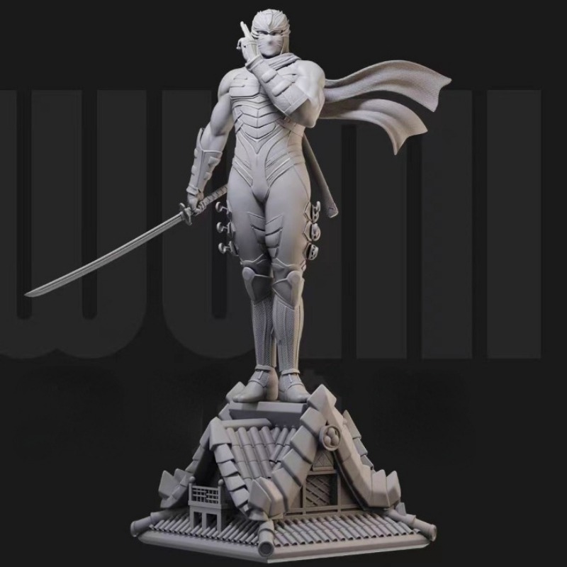 ミニチュア黒衣忍者竜レジンフィギュア,組み立てられたモデルキ - Model Kit Baki のレビューと価格