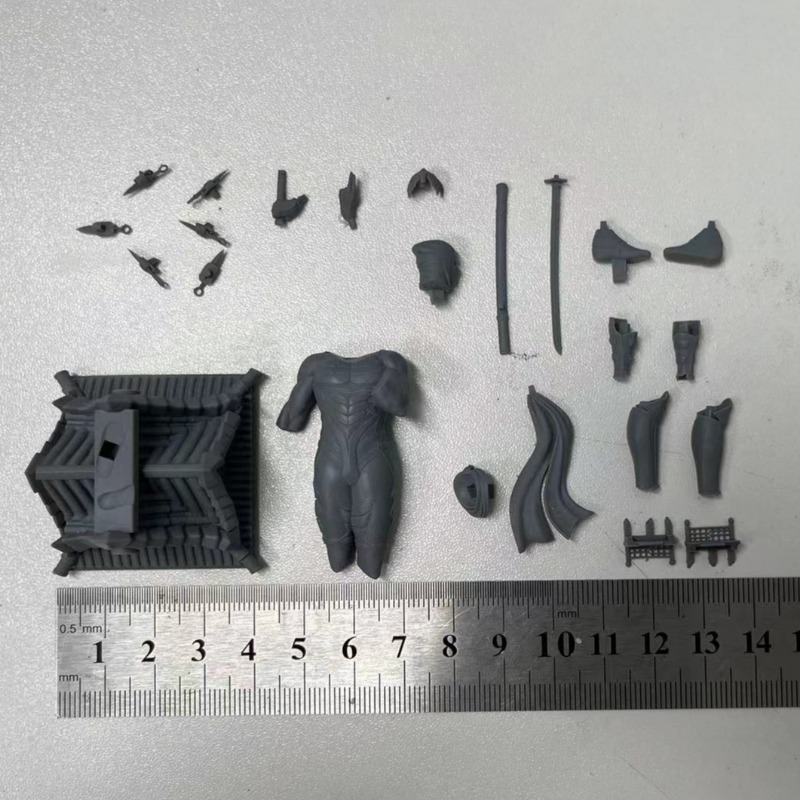 ミニチュア黒衣忍者竜レジンフィギュア,組み立てられたモデルキ - Model Kit Baki のレビューと価格