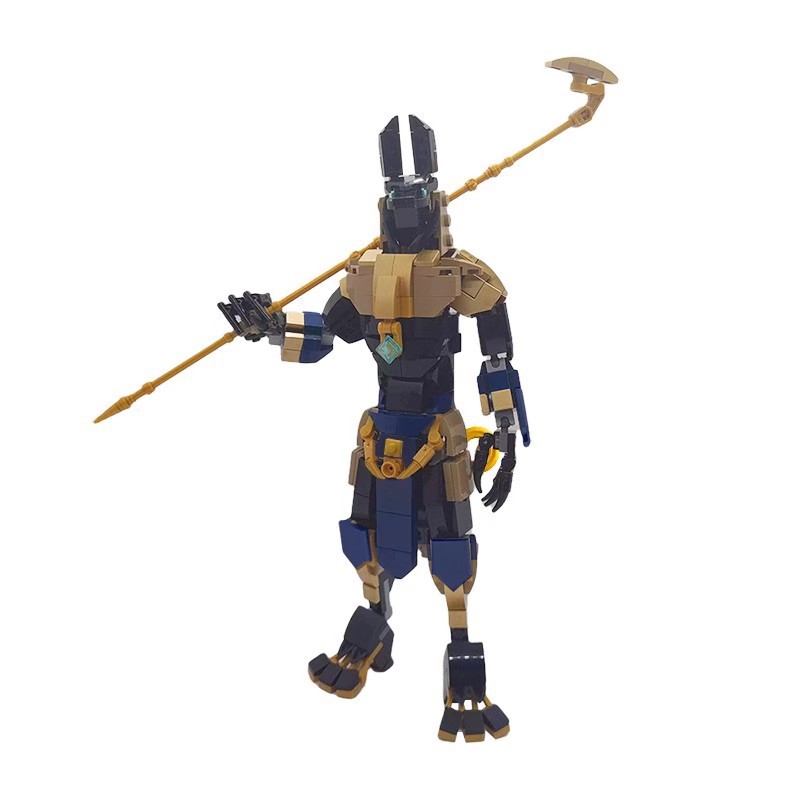 エジプト神話ジャッカルヘッド神ブロックフィギュア関節式アヌビ - Model Kit Anubis のレビューと価格
