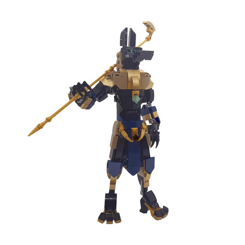 エジプト神話ジャッカルヘッド神ブロックフィギュア関節式アヌビ - Model Kit Anubis のレビューと価格