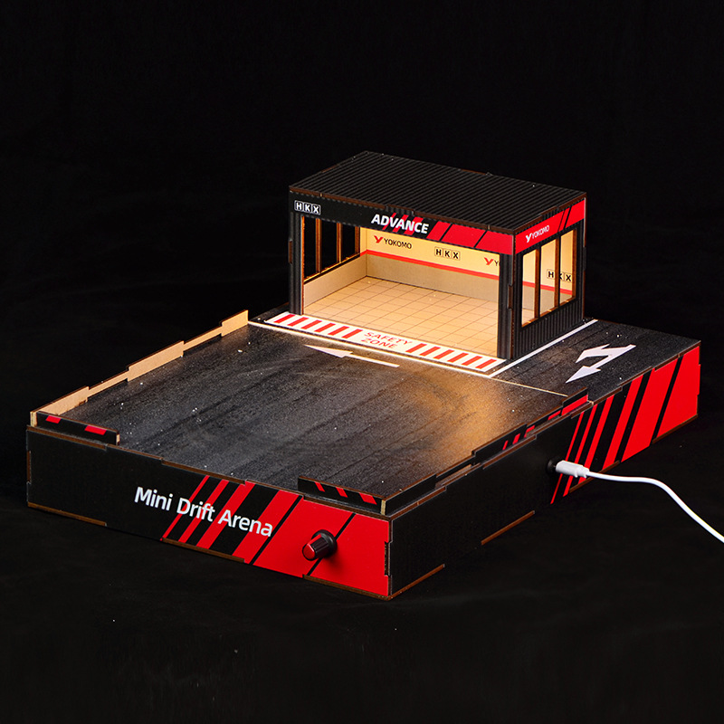 1:64スケールDIYドリフトトラックジオラマ（回転ステージ - Model Kit Simulator のレビューと価格