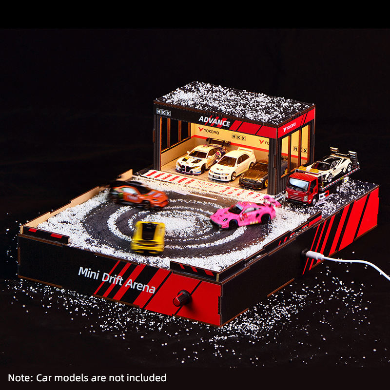 1:64スケールDIYドリフトトラックジオラマ（回転ステージ - Model Kit Simulator のレビューと価格