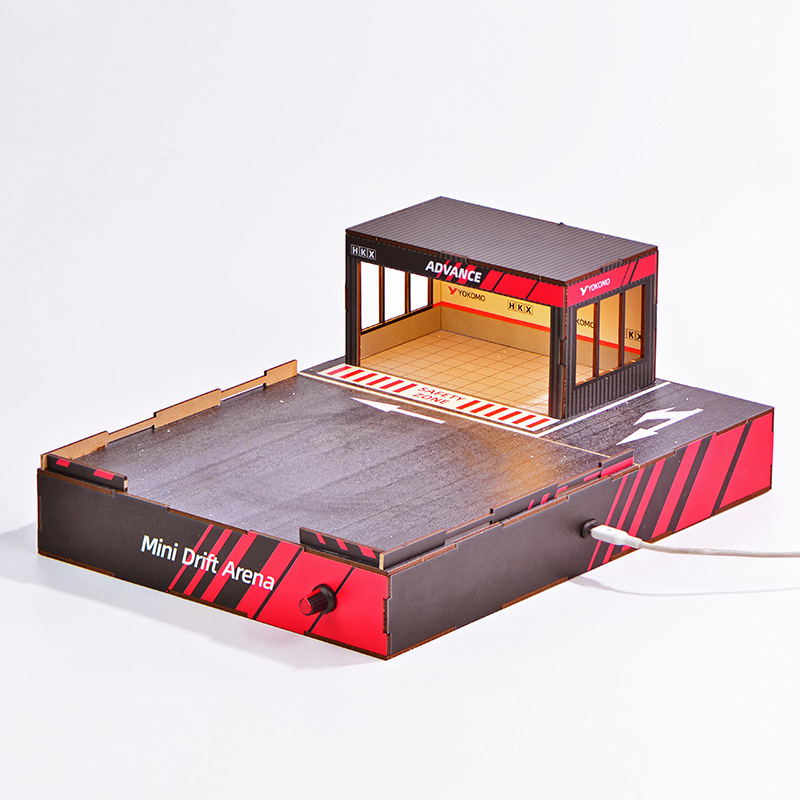 1:64スケールDIYドリフトトラックジオラマ（回転ステージ - Model Kit Simulator のレビューと価格