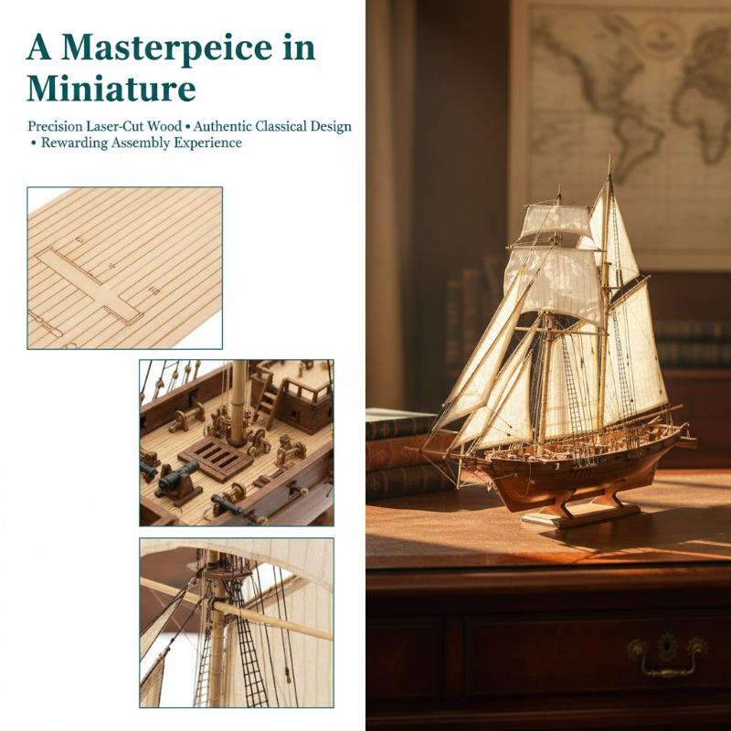 木製船舶模型キット - DIY帆船組み立てモデル、手作り航海 - Model Kit U Boat のレビューと価格