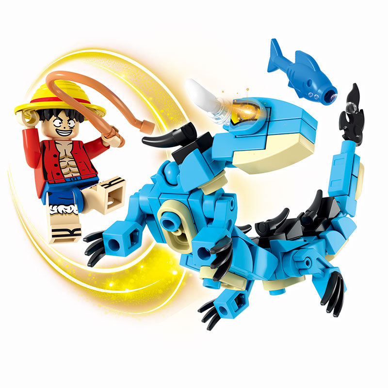8in1 ワンピースビルディングブロックブルードラゴンカイド - Model Kit Simulator のレビューと価格