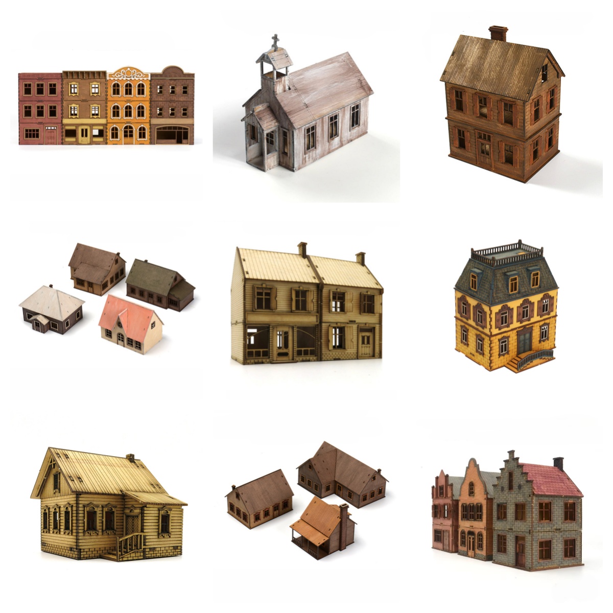 1/72 木製組み立てハウス ヨーロッパ建築 ロウハウス 店 - Model Kit Simulator のレビューと価格